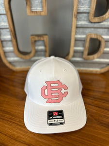 Hat - Leather Patch White Collection