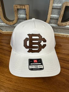 Hat - Leather Patch White Collection