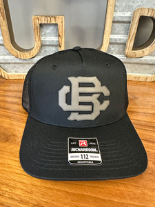 Hat - Black Leather Patch Collection