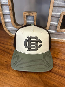 Hat - Leather Patch Army Green Collection