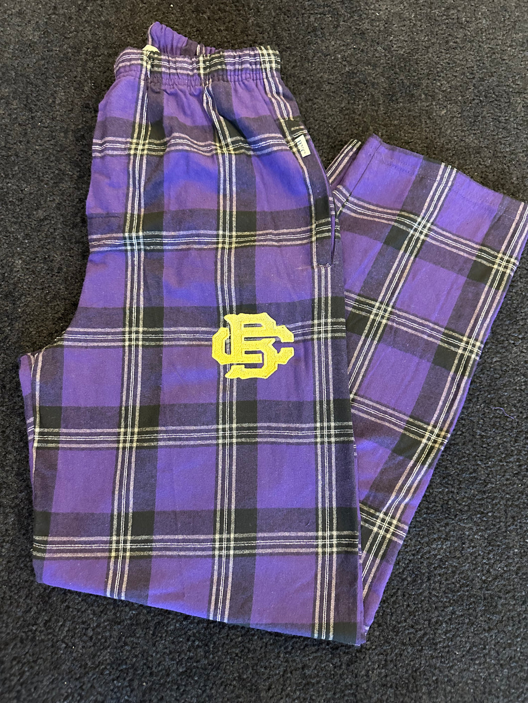 Flannel PJ Pants -Black & Purple