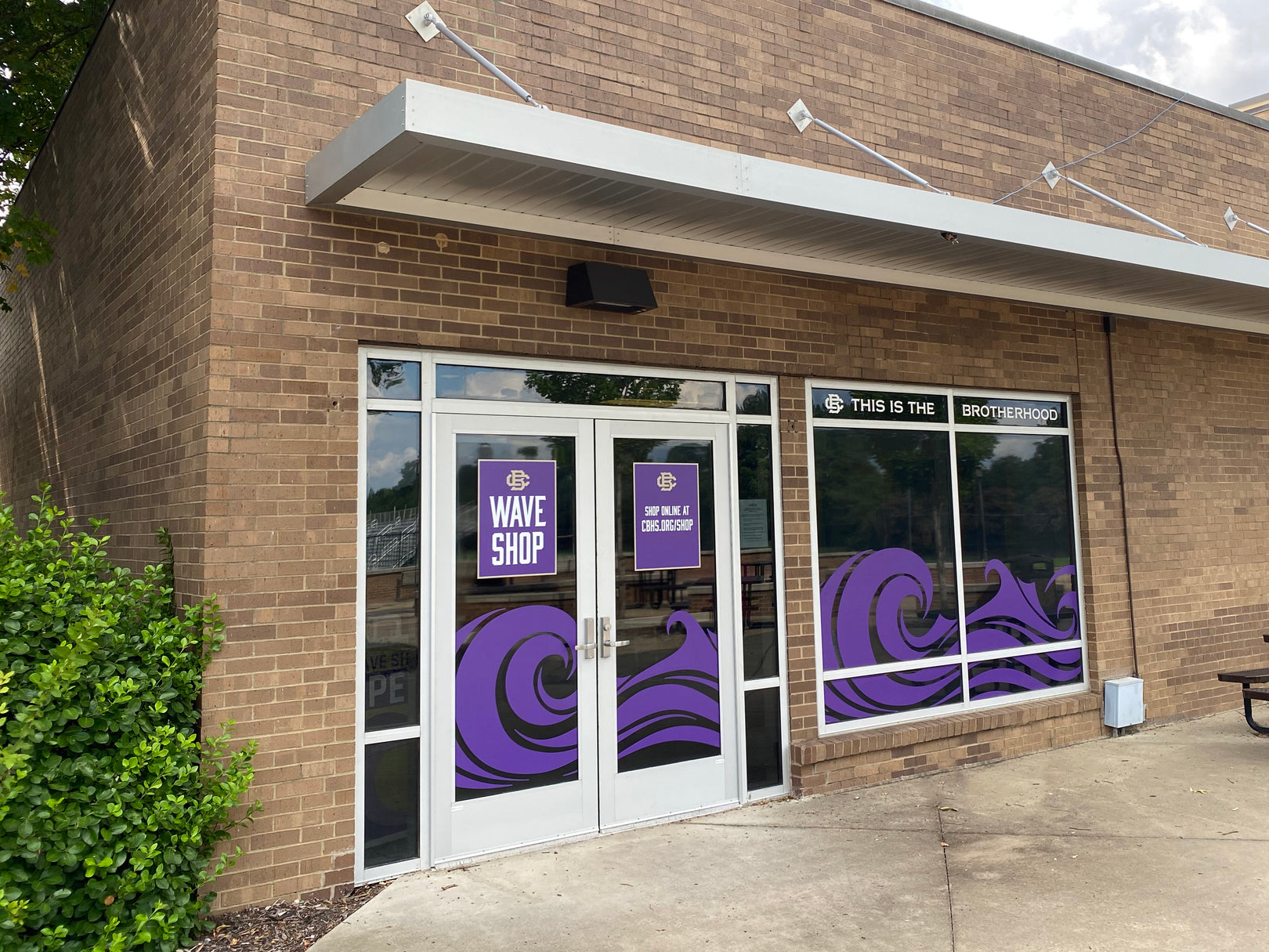 Wave Shop Campus Store Front at Christian Brothers High School in Memphis, TN