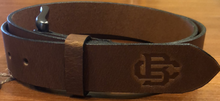 Load image into Gallery viewer, Belt-Leather available in multi-logo or single-logo
